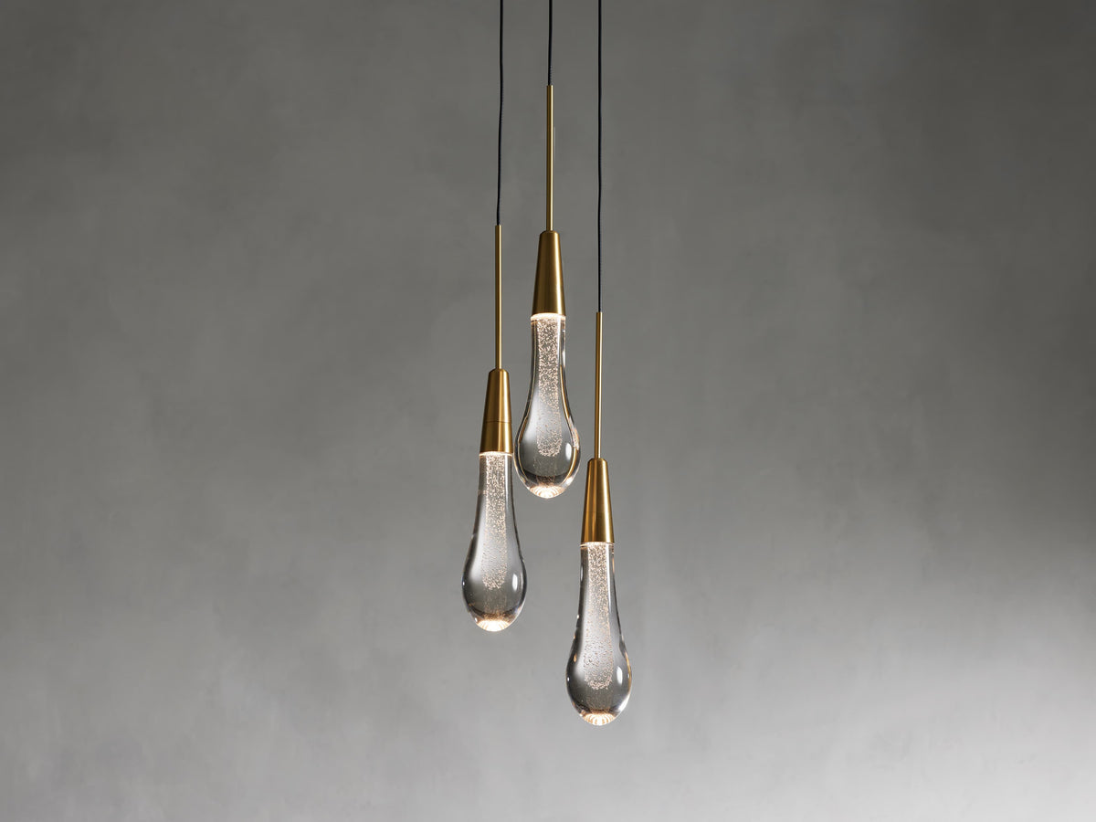 Soltaire Cluster Pendant