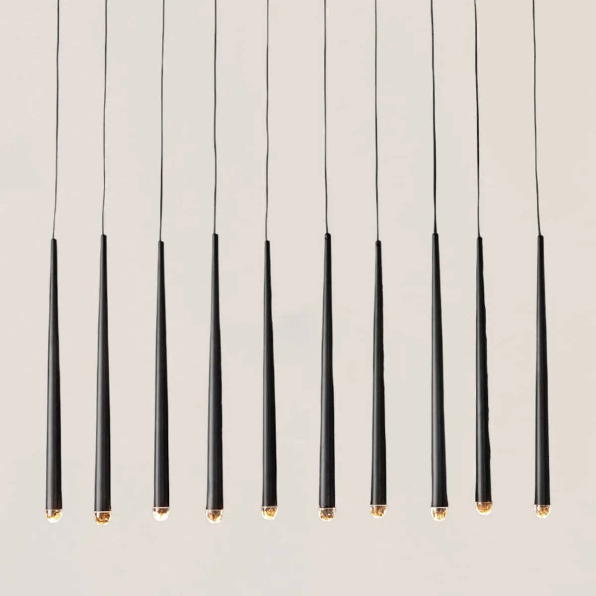 Aquitaine Modern Brass Linear Chandelier