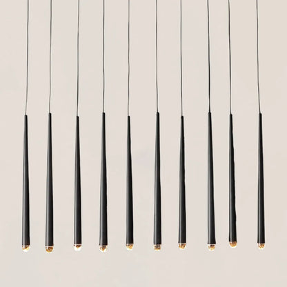 Aquitaine Modern Brass Linear Chandelier