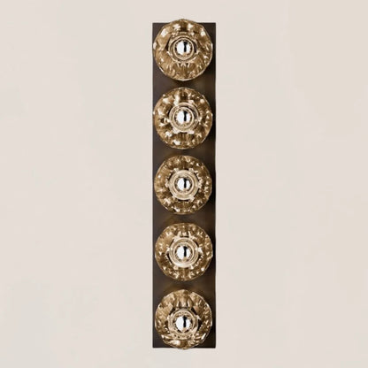 Boule De Clear Crystal Linear Grand Wall Sconce