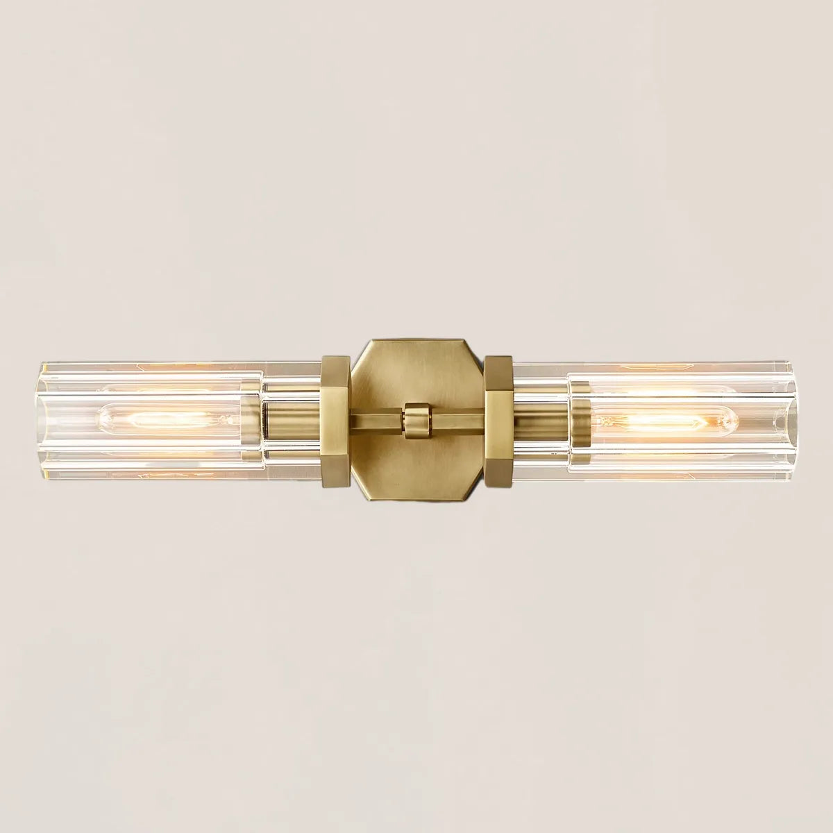 Lambeth Hexagonal Linear Short Wall Sconce