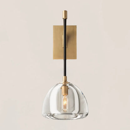 Hemisphere Crystal Wall Sconce