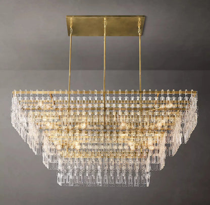 Marignan 3/4-Tier Rectangular Chandelier