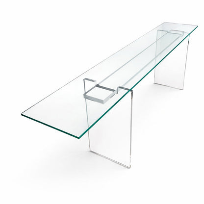 80'' W Glass Console Table