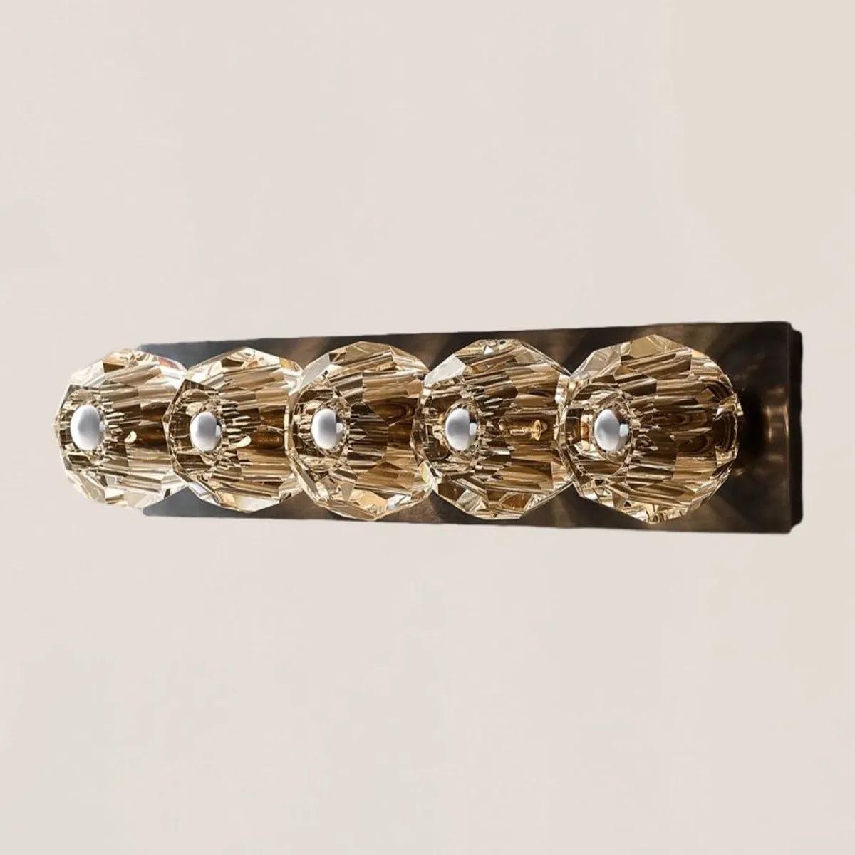 Boule De Clear Crystal Linear Grand Wall Sconce