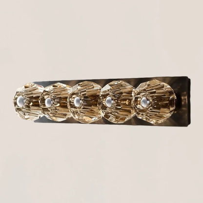 Boule De Clear Crystal Linear Grand Wall Sconce
