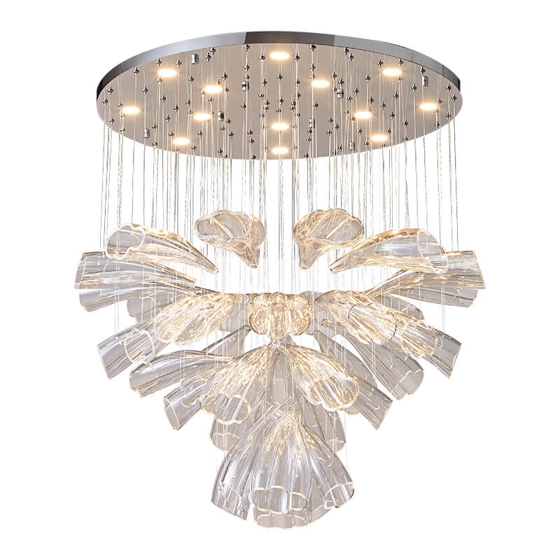 Luxury Glass Lotus Chandelier
