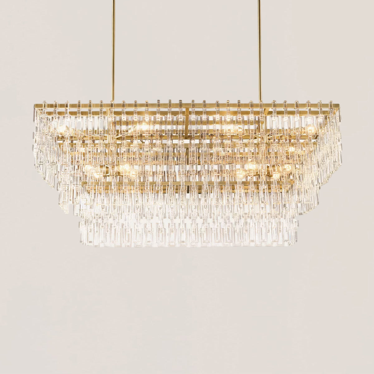 Marignan 3/4-Tier Rectangular Chandelier