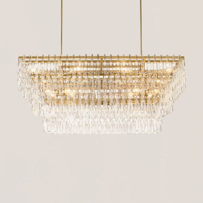 Marignan 3/4-Tier Rectangular Chandelier