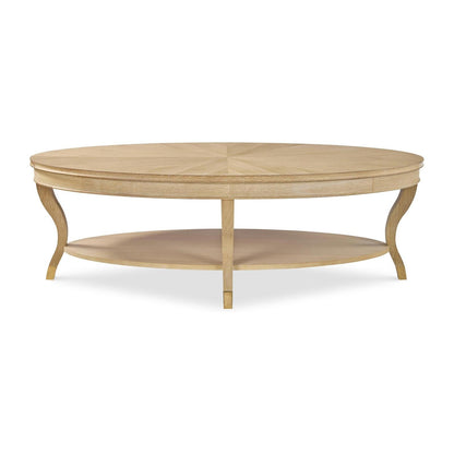 Century Furniture Stocked Oval Cocktail Table