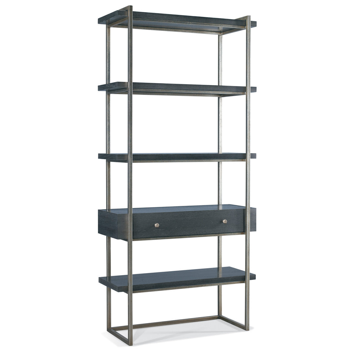 89" H x 42" W Metal Etagere Bookcase