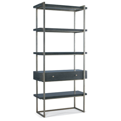 89" H x 42" W Metal Etagere Bookcase
