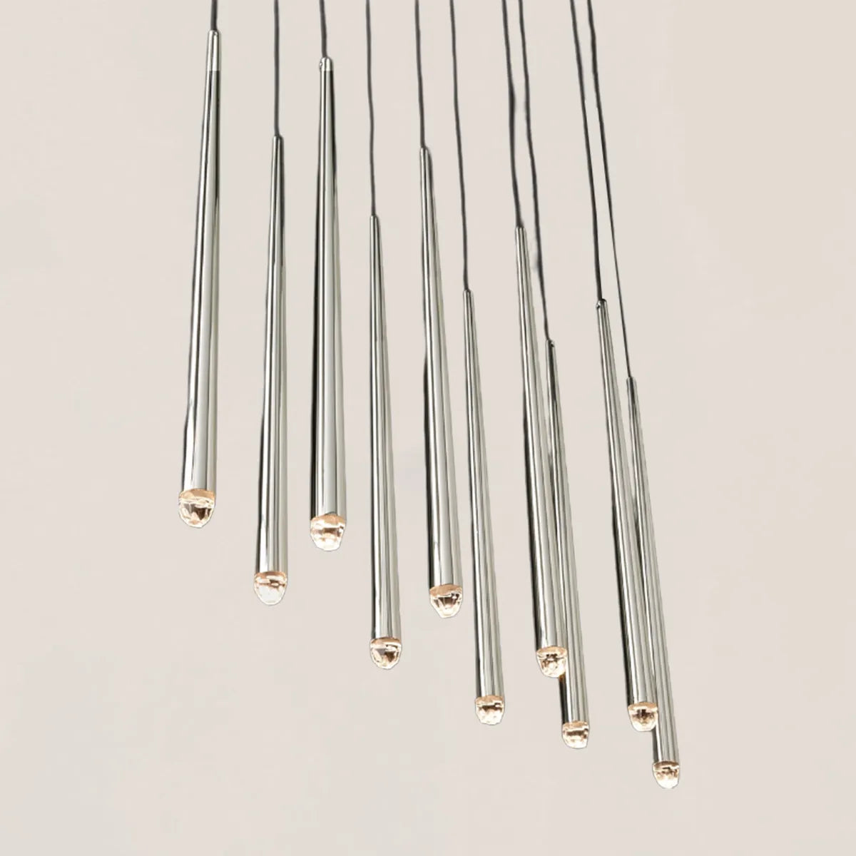 Aquitaine Modern Brass Linear Chandelier