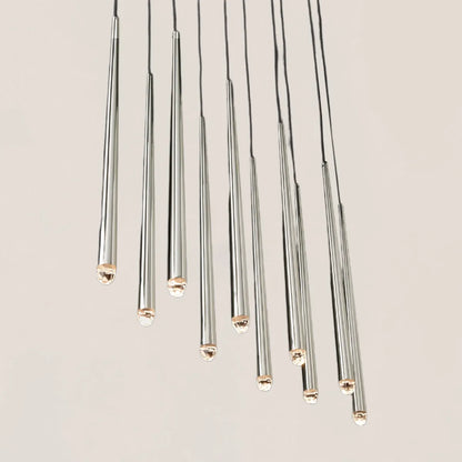 Aquitaine Modern Brass Linear Chandelier