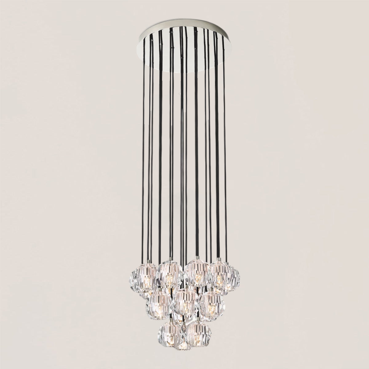 Boule De Crystal Round Cluster Chandelier