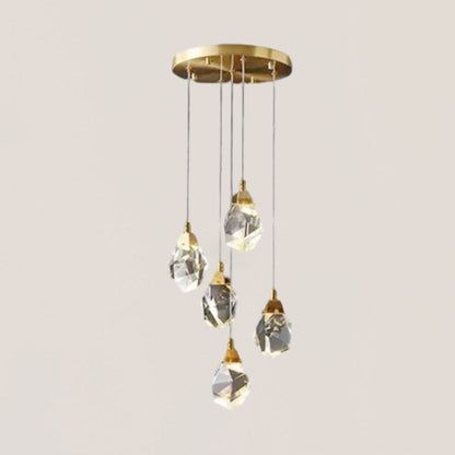 Angelia Faceted Round Pendant