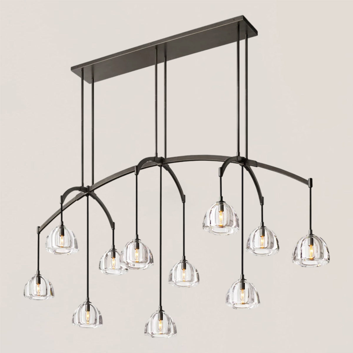Hemisphere Linear Chandelier