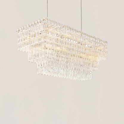 Marignan 3/4-Tier Rectangular Chandelier