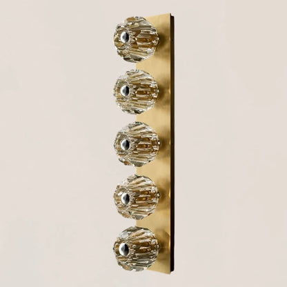 Boule De Clear Crystal Linear Grand Wall Sconce