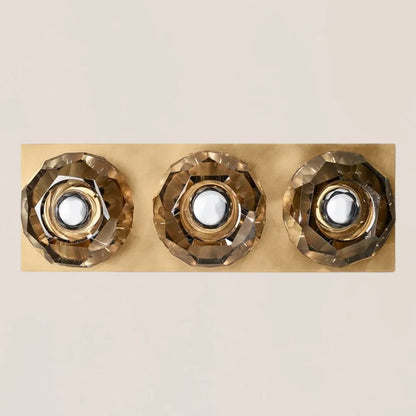 Boule De Crystal Smoke Linear Short Wall Sconce