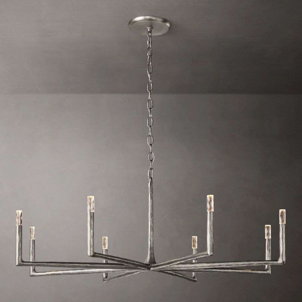 Thaddeus Forged Round Chandelier