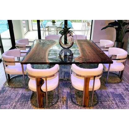 Abruzzo Walnut Wood Dining Table