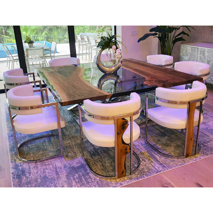 Abruzzo Walnut Wood Dining Table