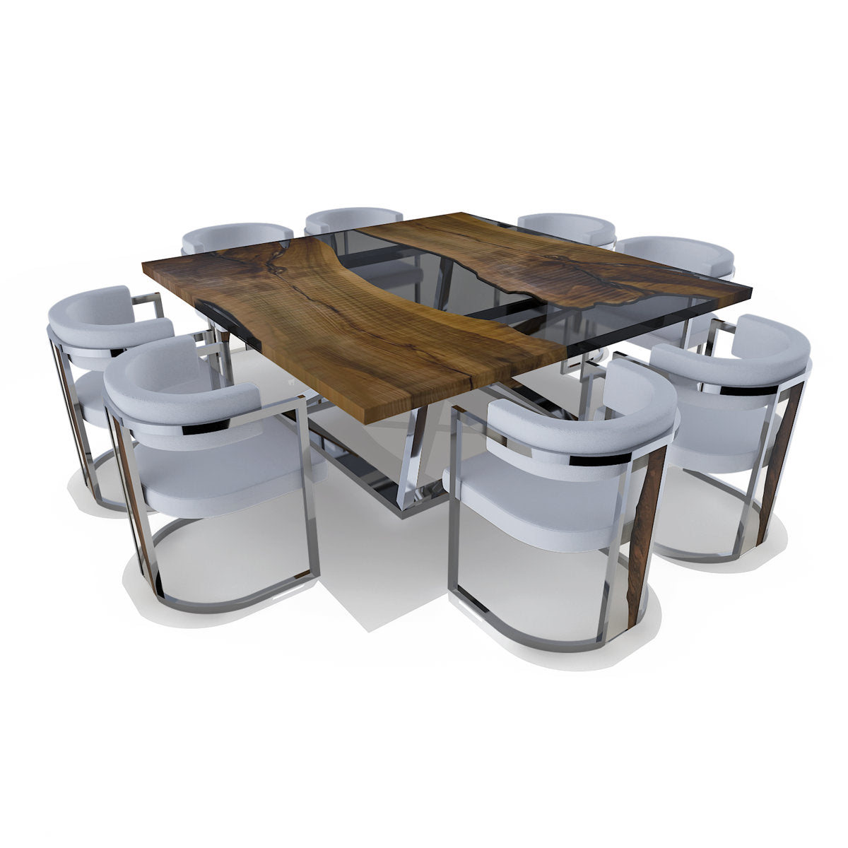 Abruzzo Walnut Wood Dining Table