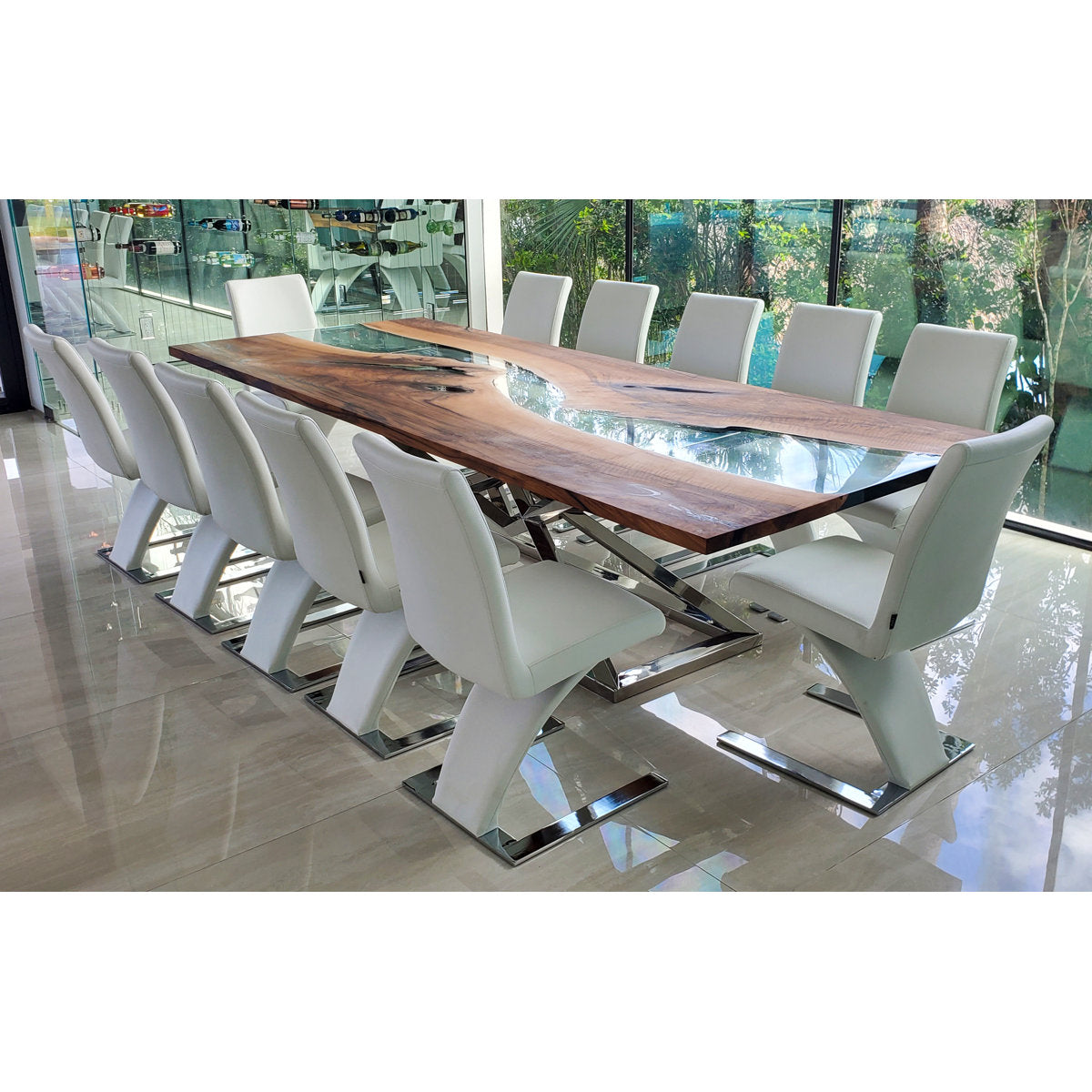Abruzzo Walnut Wood Dining Table