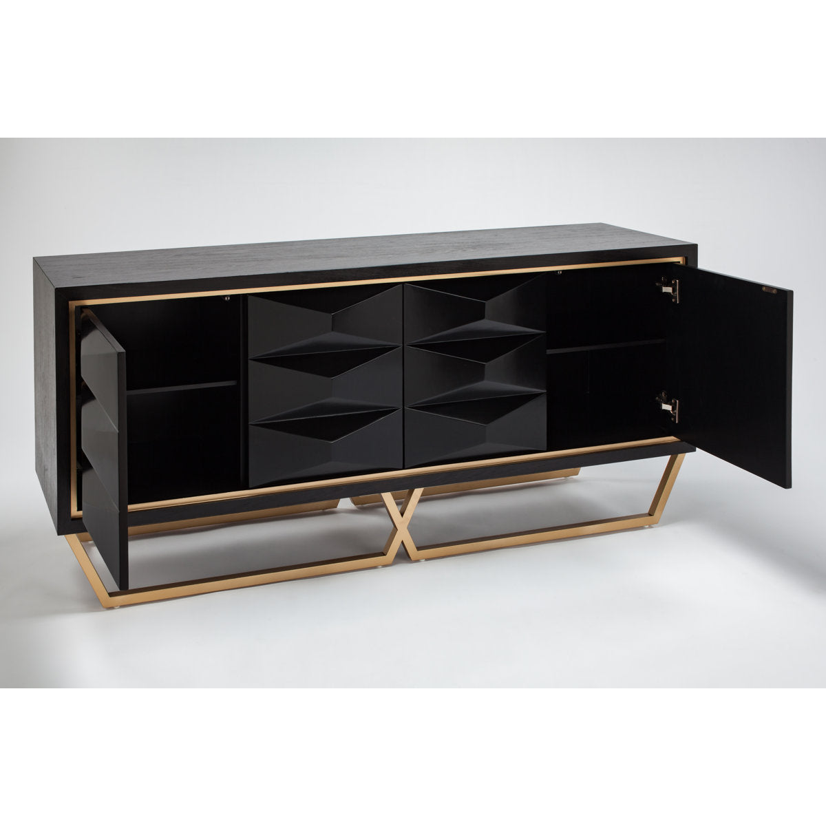Artmax Steel 4 Door Accent Cabinet
