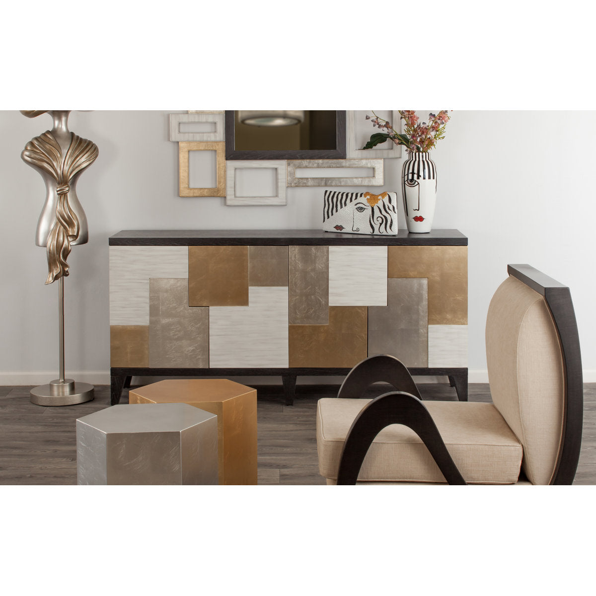 Artmax 4 Door Accent Cabinet