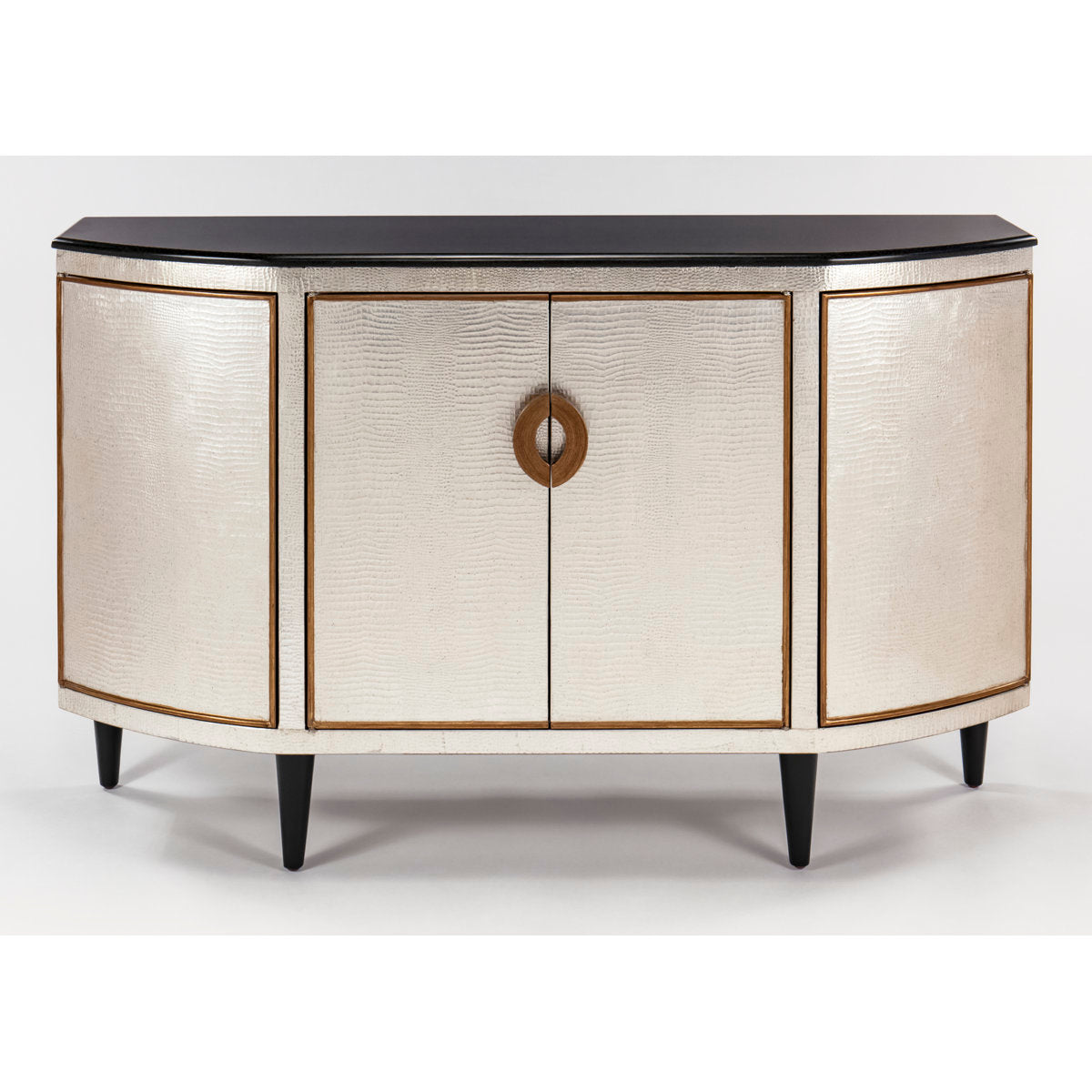 Artmax 4 Door Half Circle Accent Cabinet