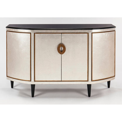 Artmax 4 Door Half Circle Accent Cabinet