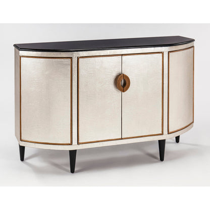 Artmax 4 Door Half Circle Accent Cabinet