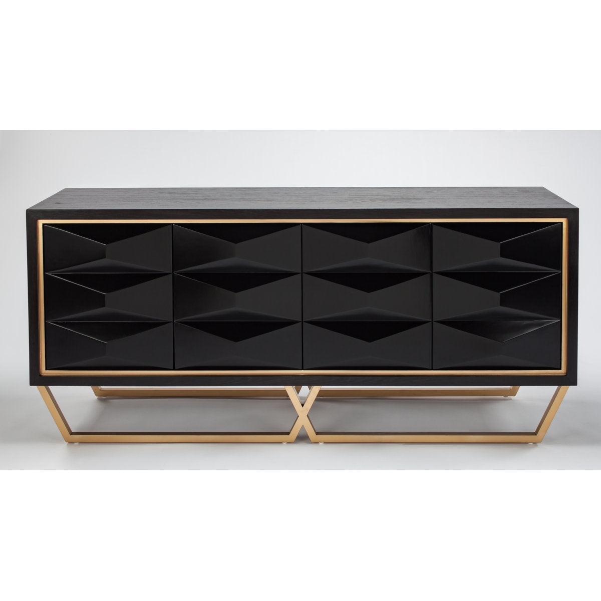 Artmax Steel 4 Door Accent Cabinet