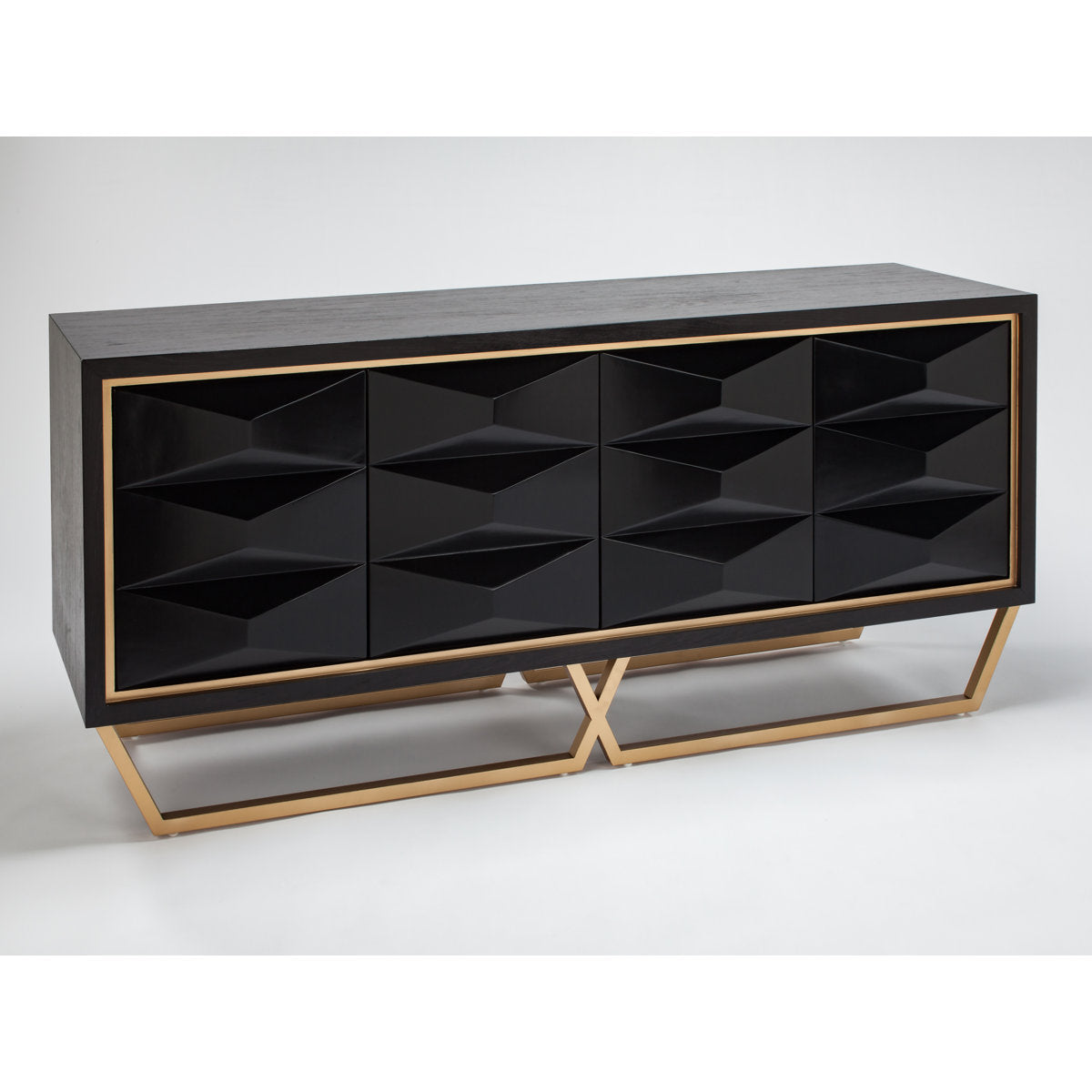 Artmax Steel 4 Door Accent Cabinet