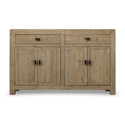 Lilys Living 57 Long Two Drawers Sideboard Weathered Neutral 57X18X36H
