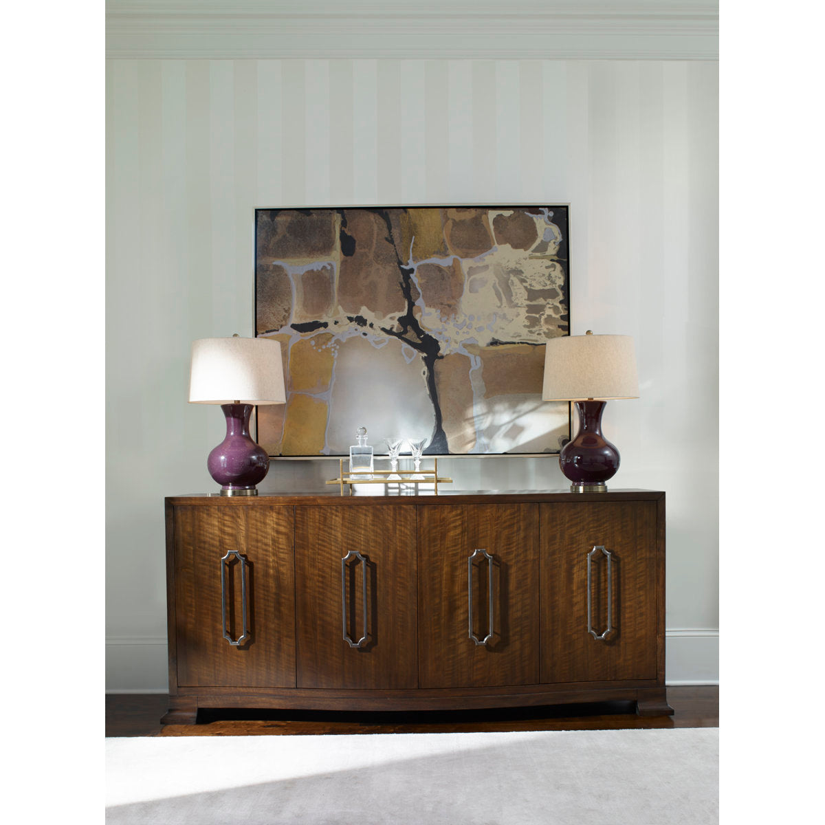 Adrian 86.25'' W Solid Wood Sideboard