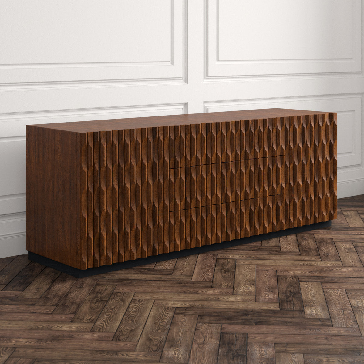 Alameda 81.5'' W Solid Wood Sideboard