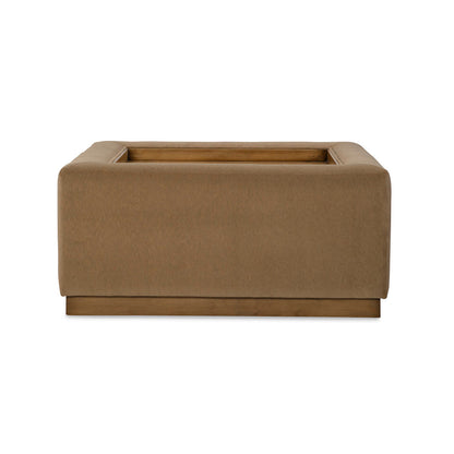 Jessica Charles Alba Cocktail Ottoman W Wood Tray