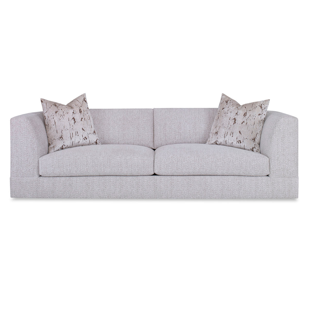 Ambella Alex 96 Tuxedo Arm Sofa With Reversible Cushions