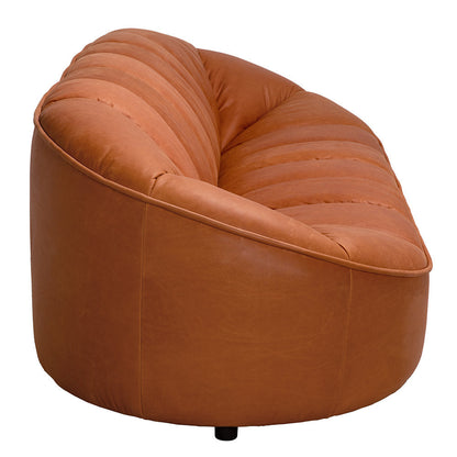 Noir Amadeus Sofa Roman Red Leather