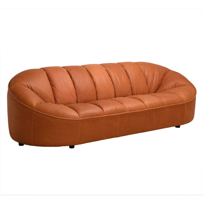 Noir Amadeus Sofa Roman Red Leather