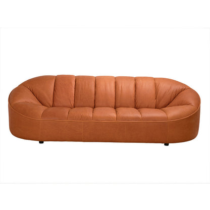 Noir Amadeus Sofa Roman Red Leather