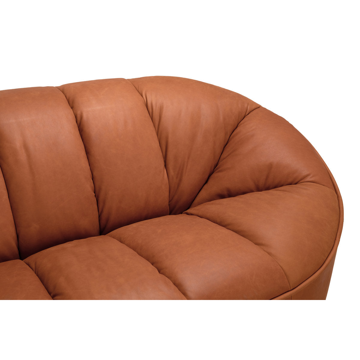 Noir Amadeus Sofa Roman Red Leather