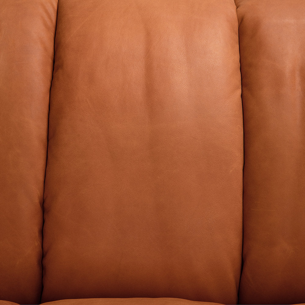 Noir Amadeus Sofa Roman Red Leather