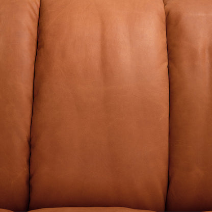 Noir Amadeus Sofa Roman Red Leather