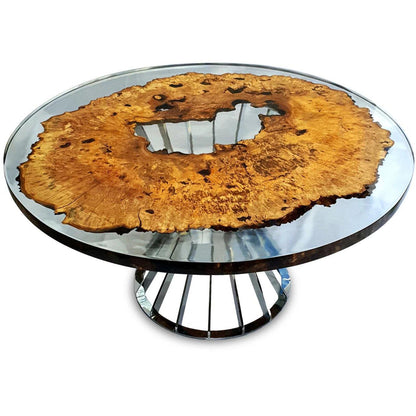 Amiata Round Solid Wood Dining Table