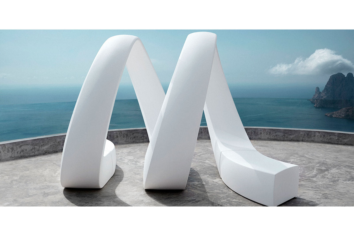 And Plastic Tete-a-Tete Bench