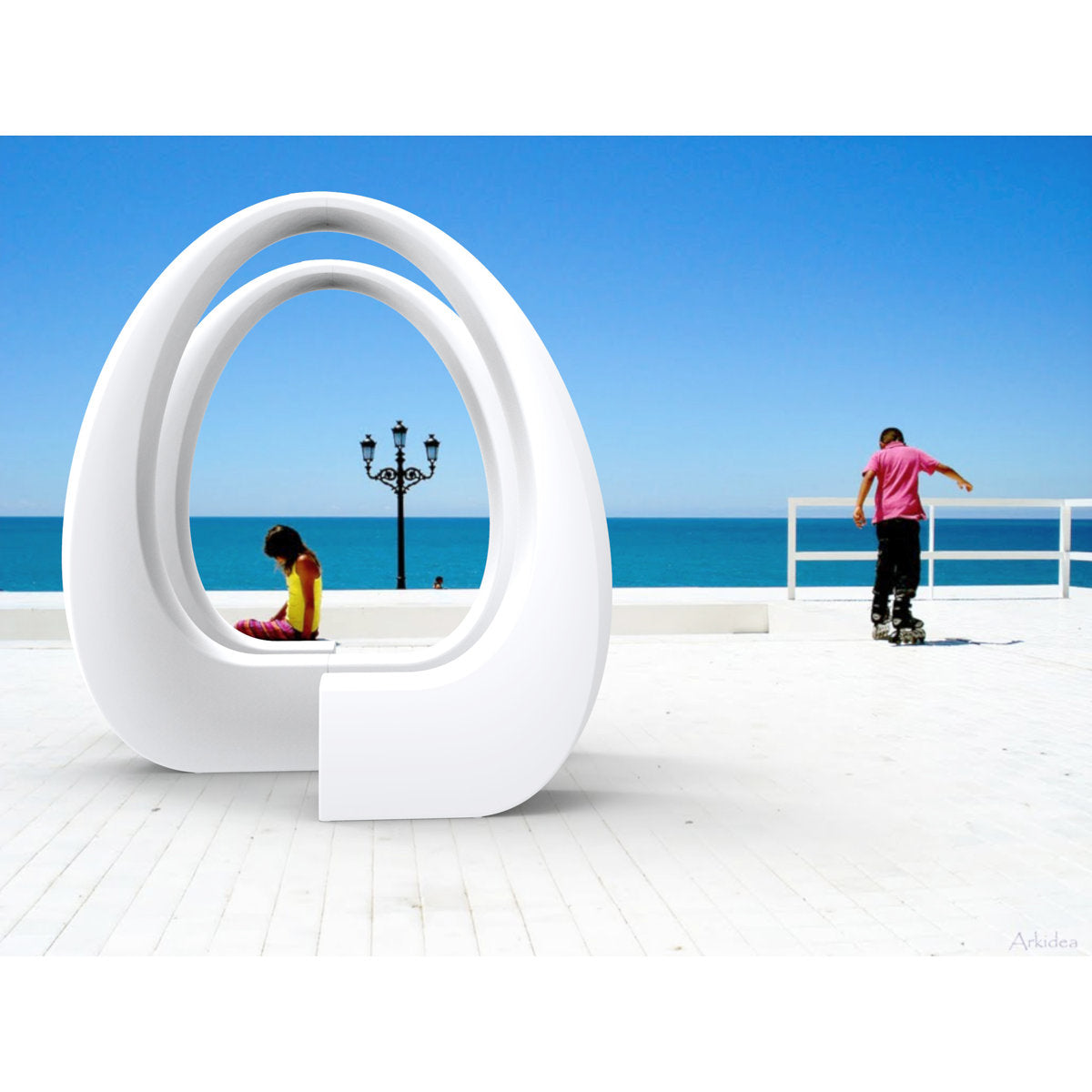 And Plastic Tete-a-Tete Bench